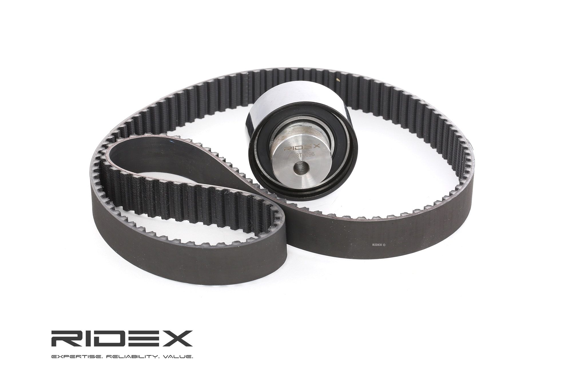 Įsigykite RIDEX Paskirstymo diržo komplektas Prekės Nr.: 307T0098 už žemiausią 30,09 € kainą