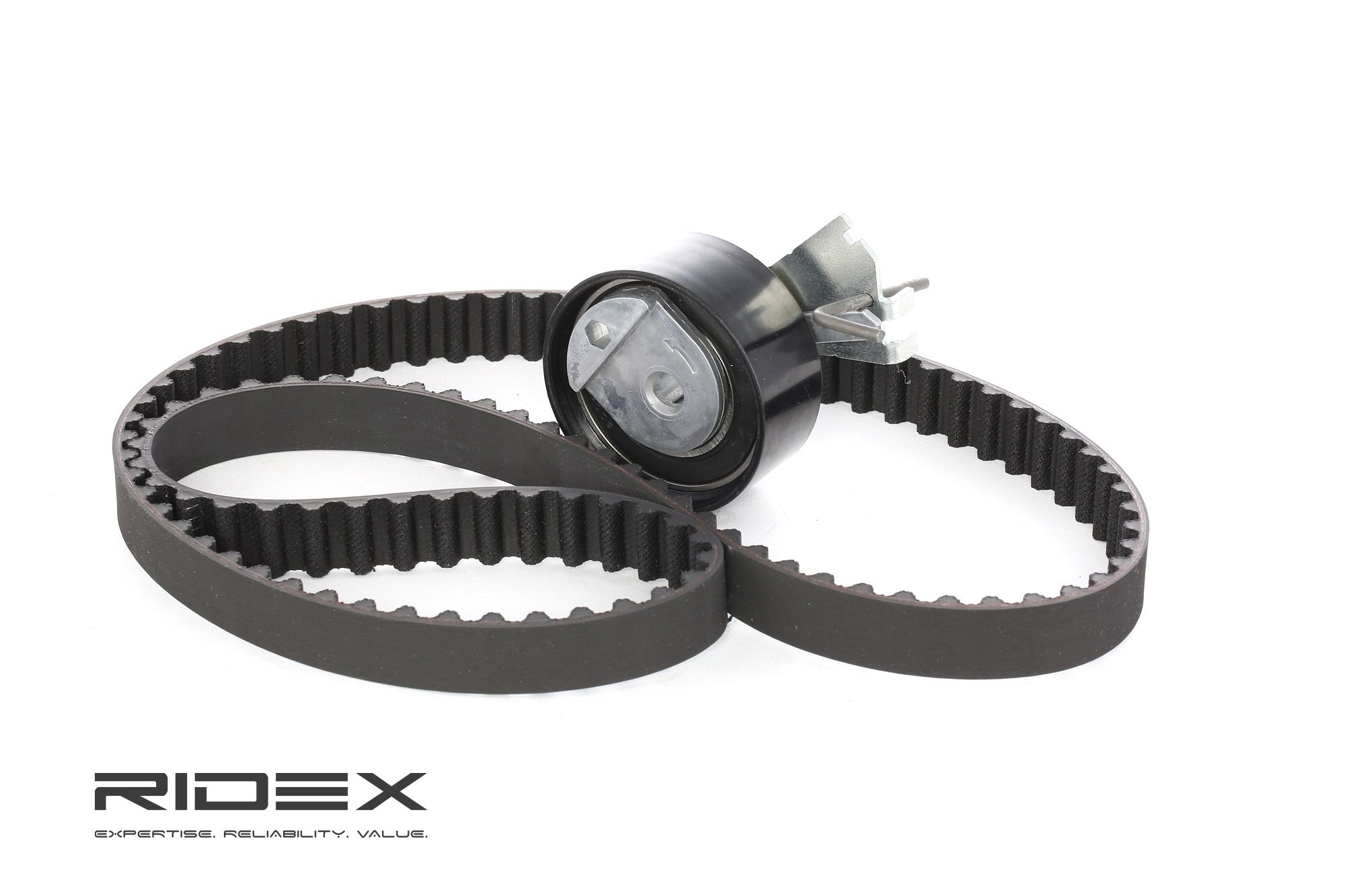 Įsigykite RIDEX Paskirstymo diržo komplektas Prekės Nr.: 307T0110 už žemiausią 38,82 € kainą