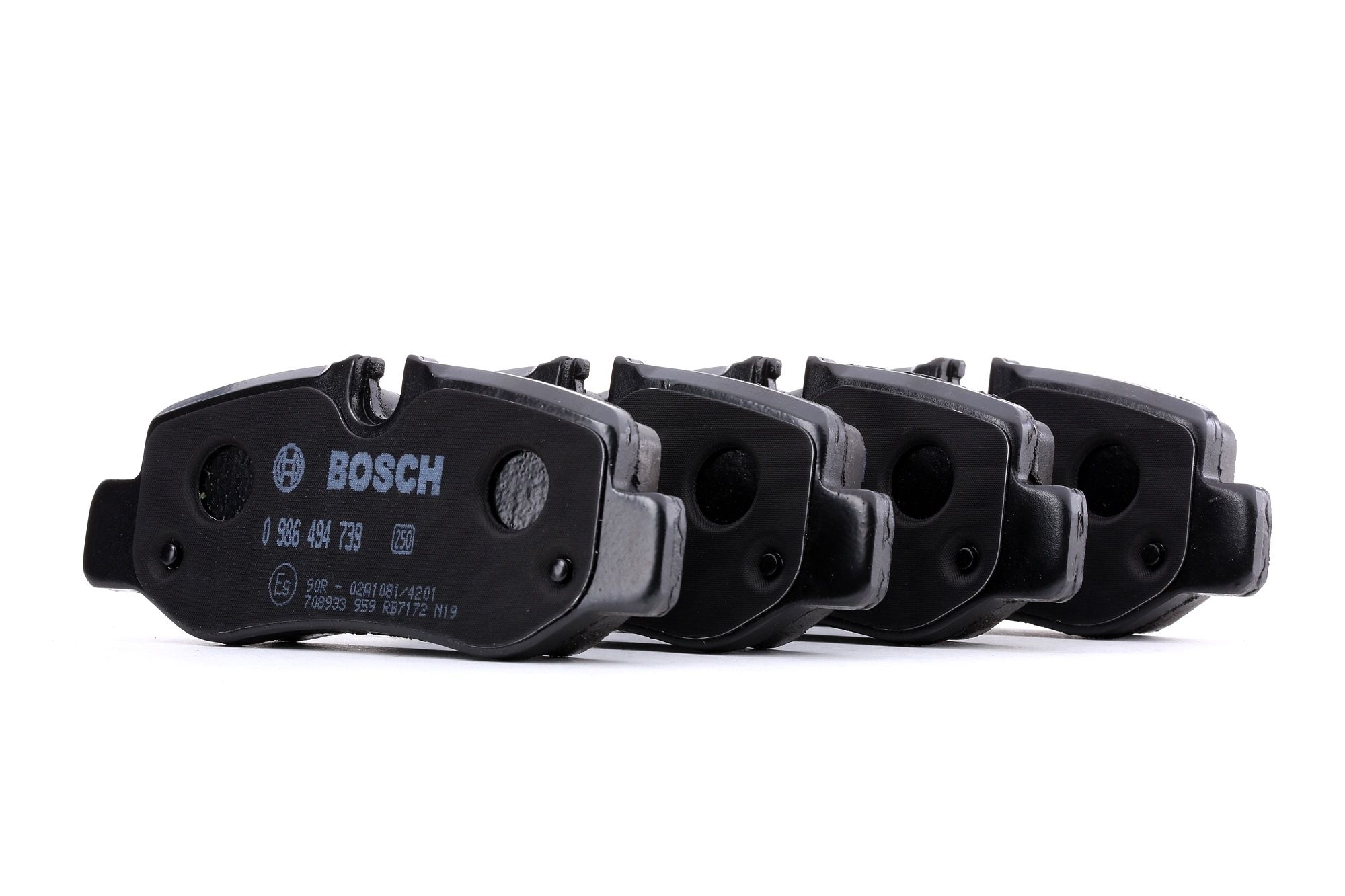 Köp BOSCH Bromsbelägg Produktnummer: 0 986 494 739 till det förmånliga priset av 413,36 kr