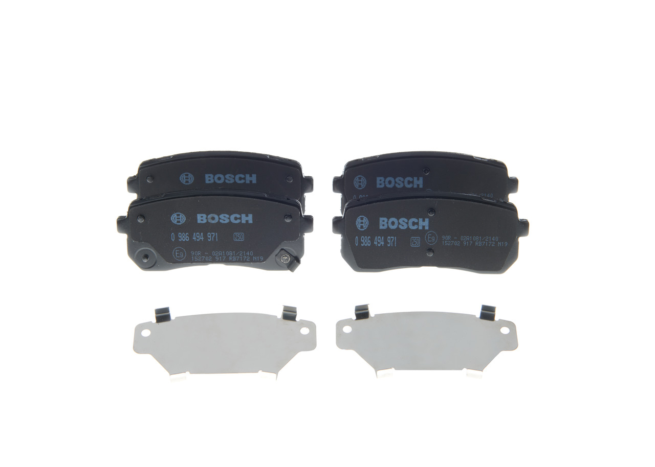 Köp billiga original Bromsbelägg 0 986 494 971 jämförbara med 58302C5A00 OEM nummer på nätet