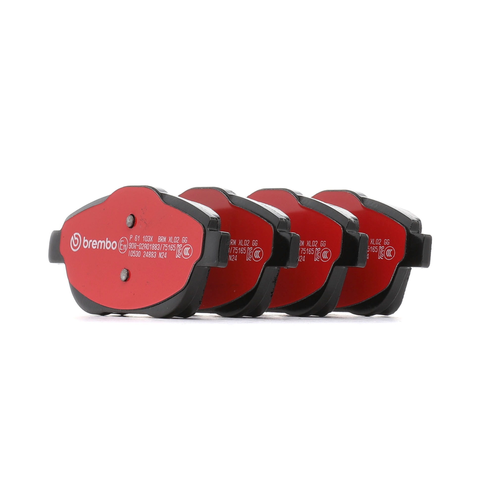 Įsigykite BREMBO Stabdžių kaladėlės Prekės Nr.: P 61 103X už žemiausią 72,46 € kainą