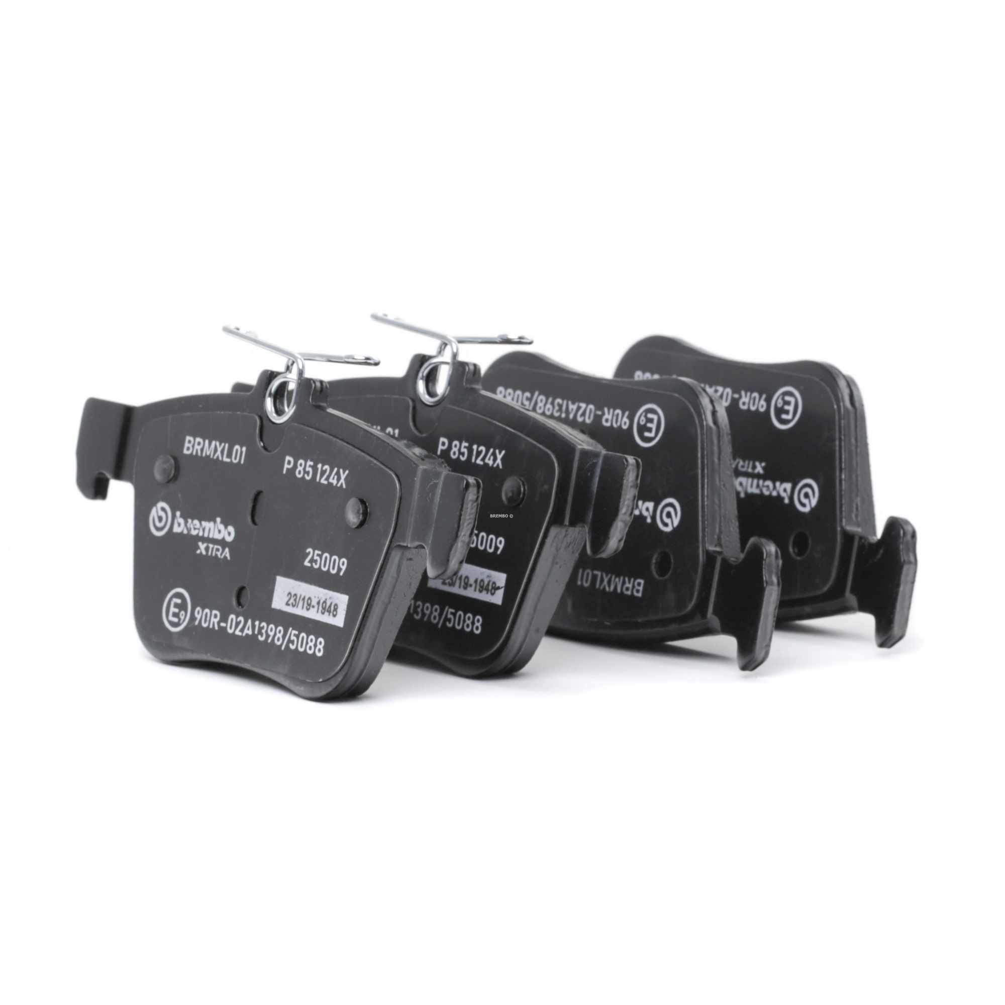 Įsigykite BREMBO Stabdžių kaladėlės Prekės Nr.: P 85 124X už žemiausią 46,58 € kainą