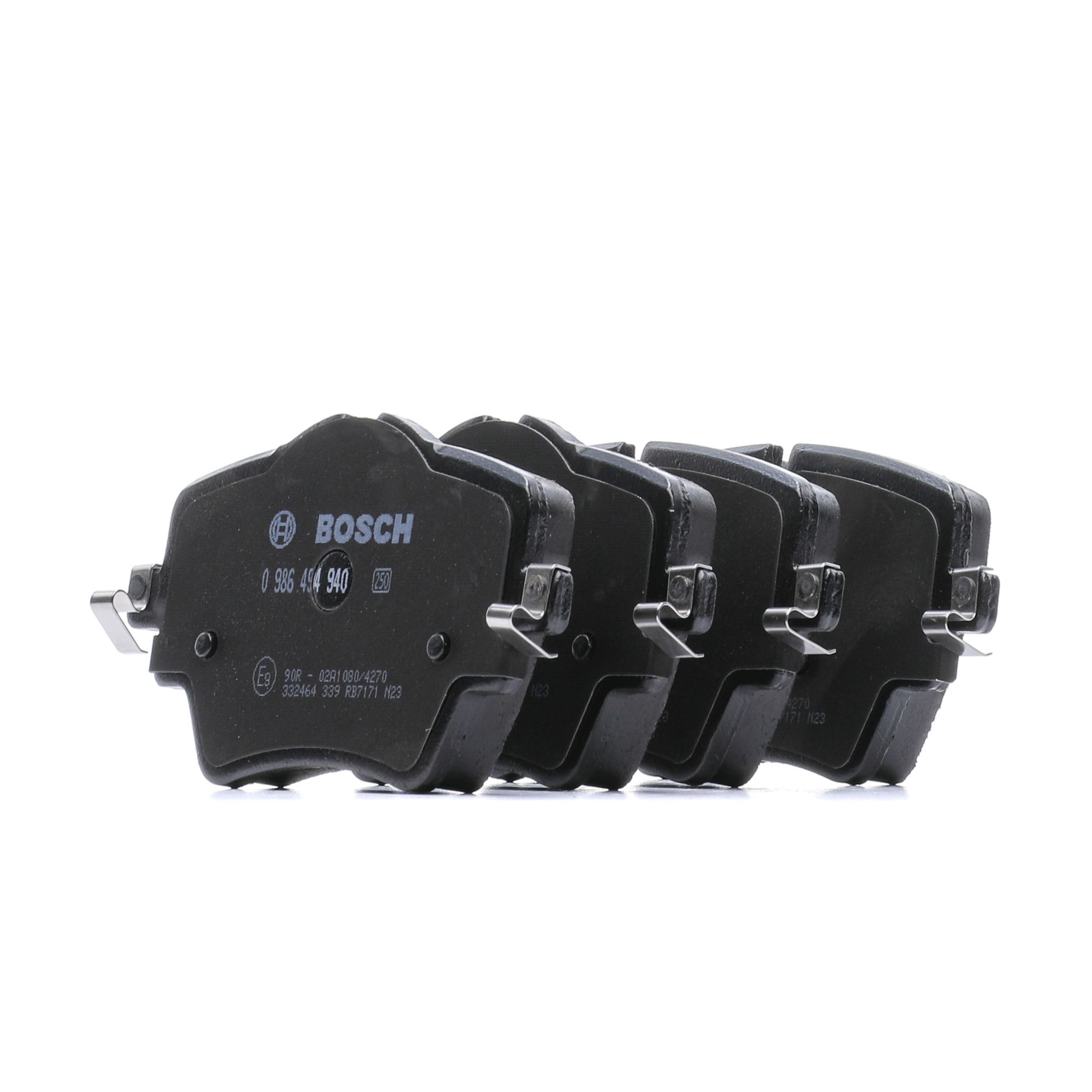 Köp BOSCH Bromsbelägg Produktnummer: 0 986 494 940 till det förmånliga priset av 614,28 kr