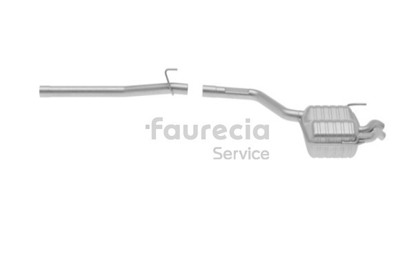 Köp Faurecia Bakre ljuddämpare Produktnummer: FS50173 till det förmånliga priset av 2698,58 kr