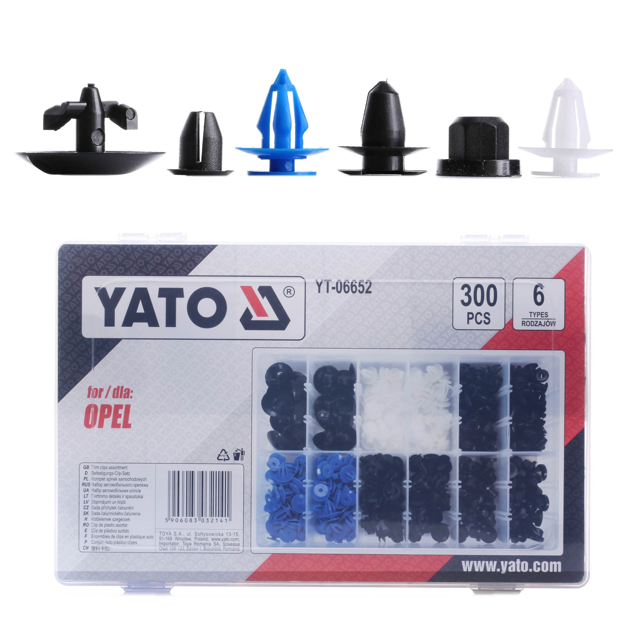 Köp YATO Clips, klädsel Produktnummer: YT-06652 till det förmånliga priset av 190,07 kr