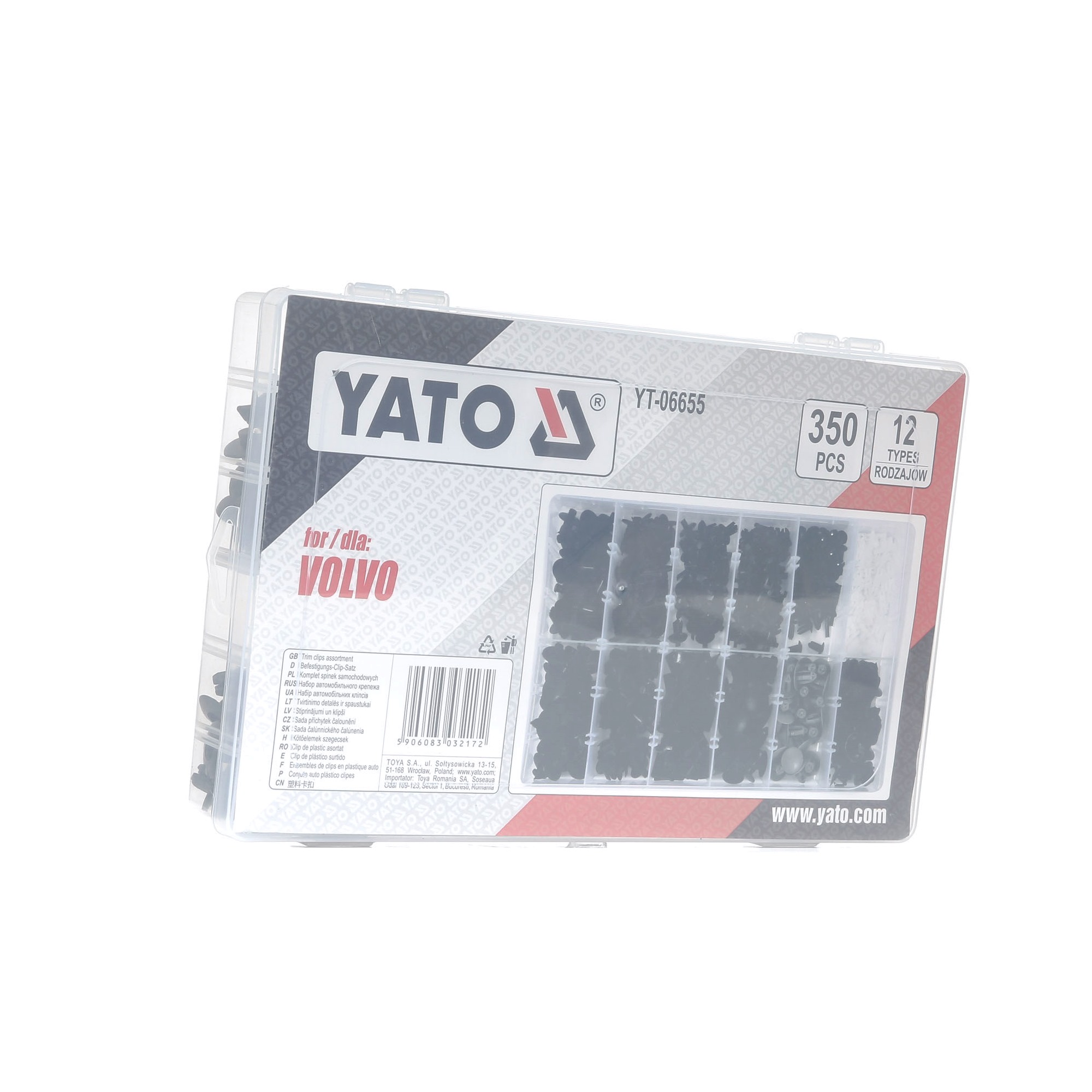 Köp YATO Clips, klädsel Produktnummer: YT-06655 till det förmånliga priset av 162,58 kr