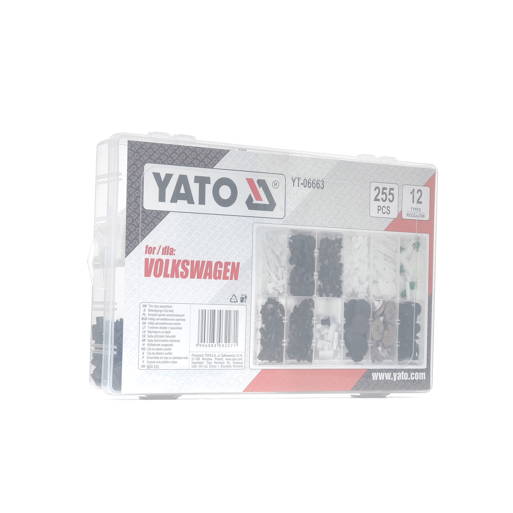 Köp YATO Clips, klädsel Produktnummer: YT-06663 till det förmånliga priset av 165,34 kr