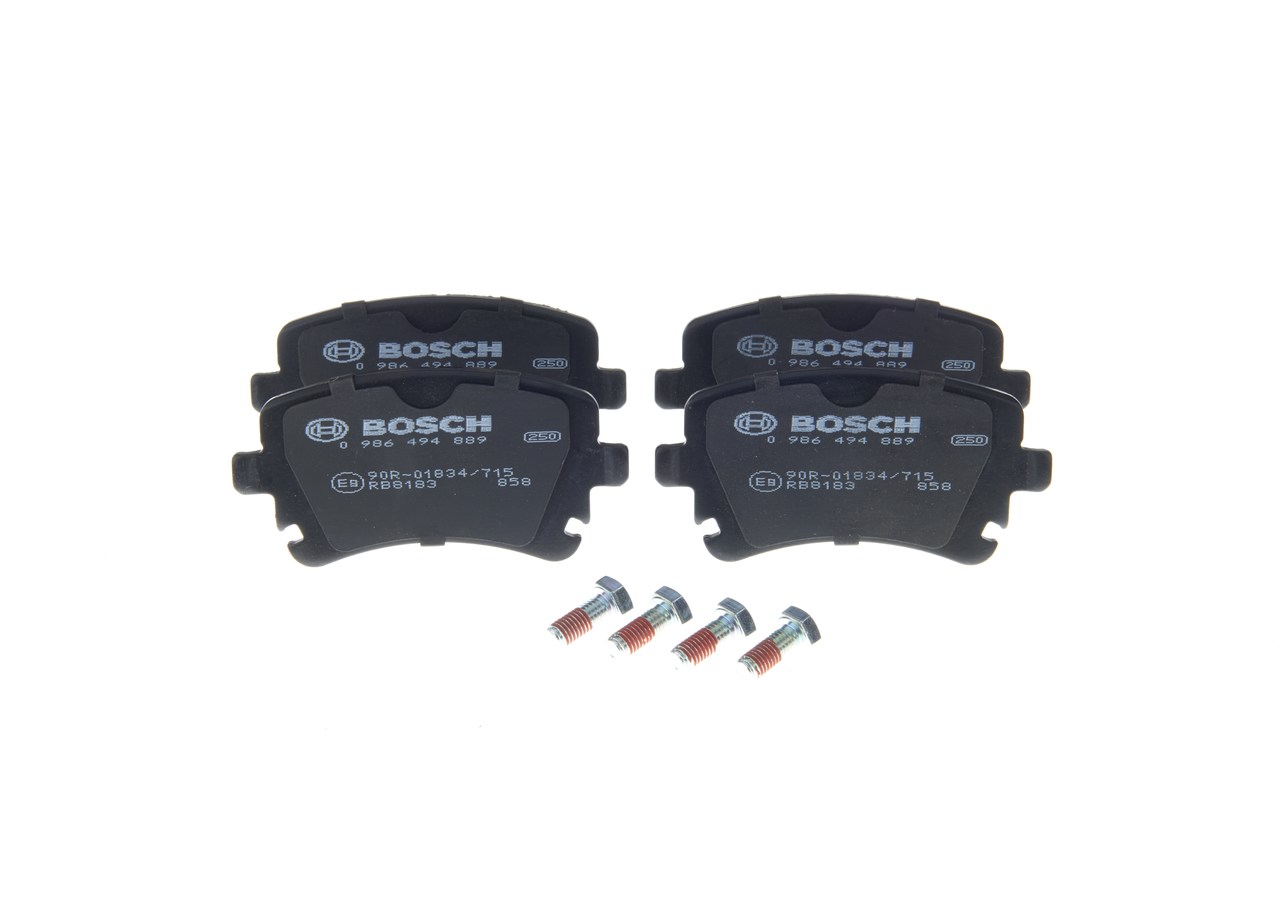 Įsigykite BOSCH Stabdžių kaladėlės Prekės Nr.: 0 986 494 889 už žemiausią 39,44 € kainą