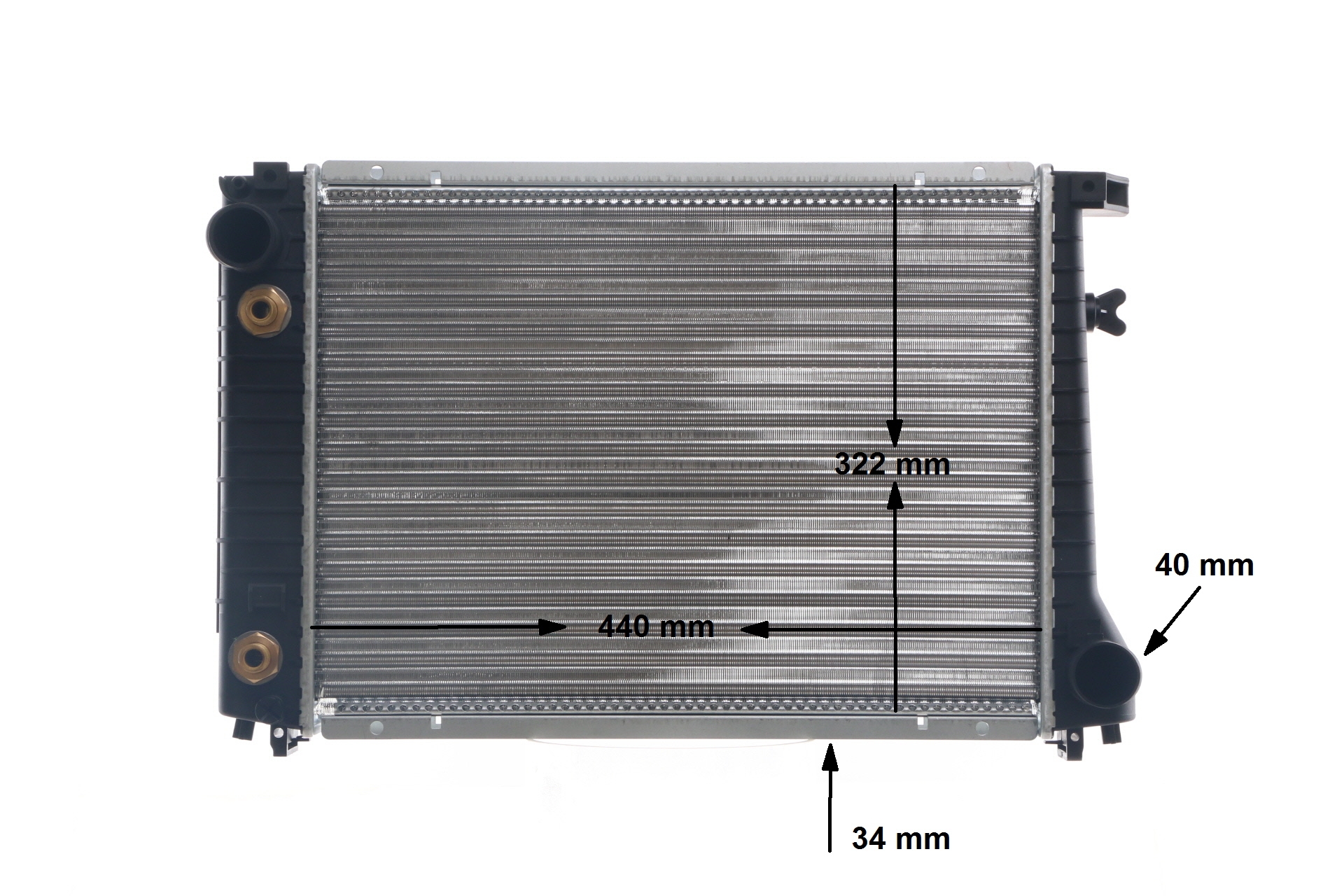MAHLE ORIGINAL 1 719 355 Kühler, Motorkühlung