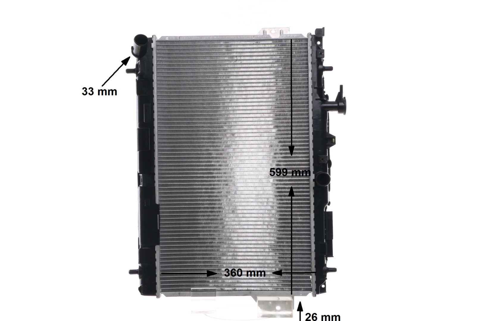 Cumpărați online Radiator, racire motor CR 1293 001S original/ă și la un preț mic, compatibil/ă cu nr. OEM 2531017100