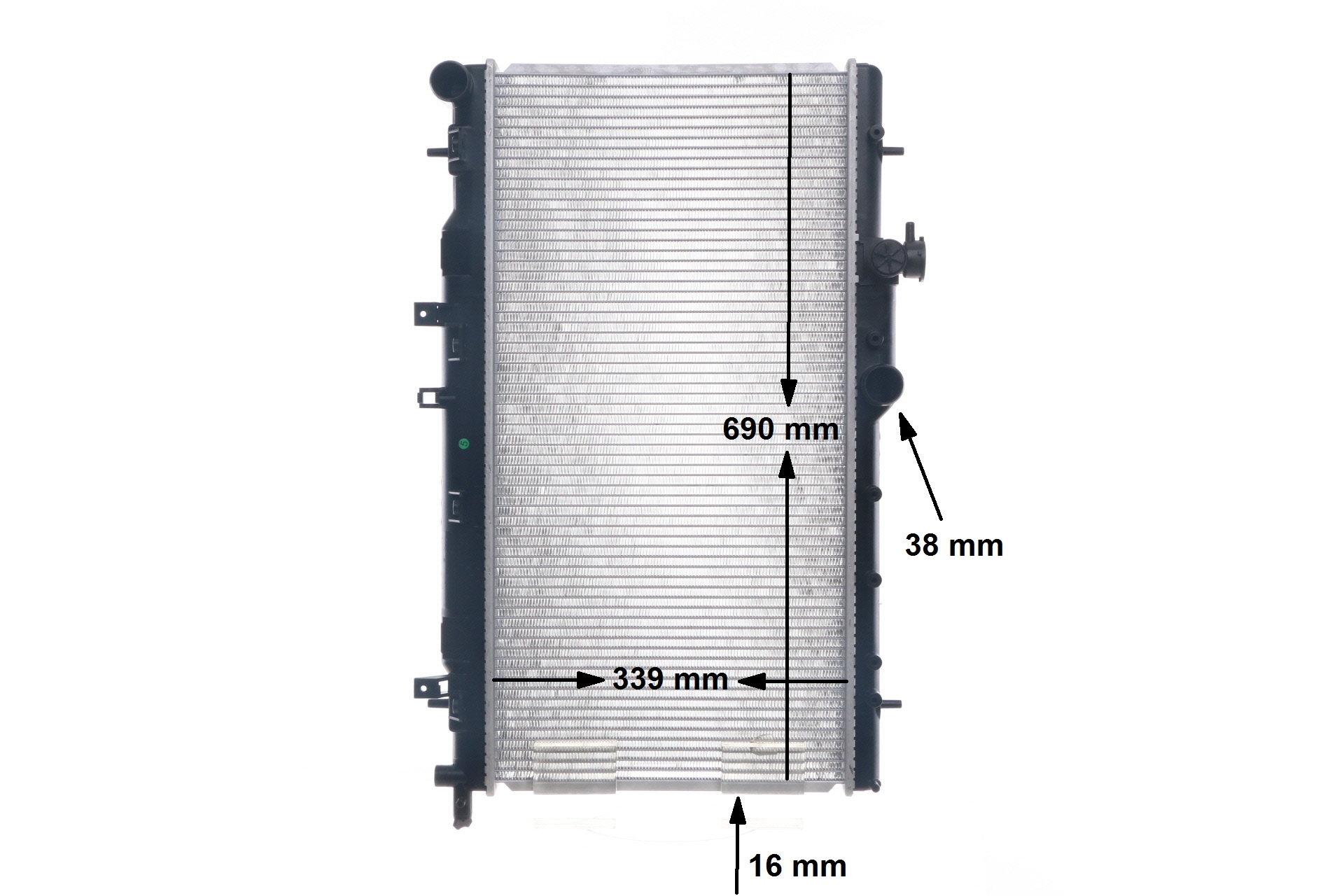 Įsigykite nebrangią originalią Radiatorius, variklio aušinimas CR 1560 000S. sulyginama su 45111FE100 OEM numeriais internetu