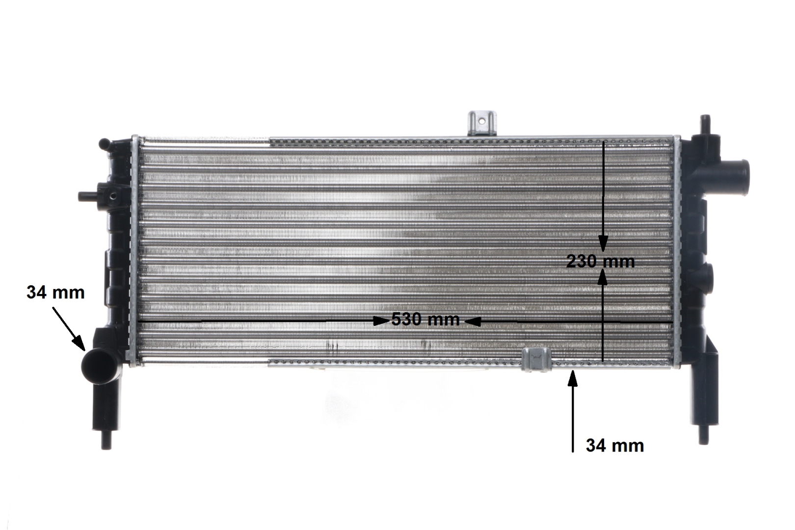 OEM Radiador de refrigeração OPEL Corsa A Van (S83) 1991 1300016, 1302016, 90298318 MAHLE ORIGINAL
