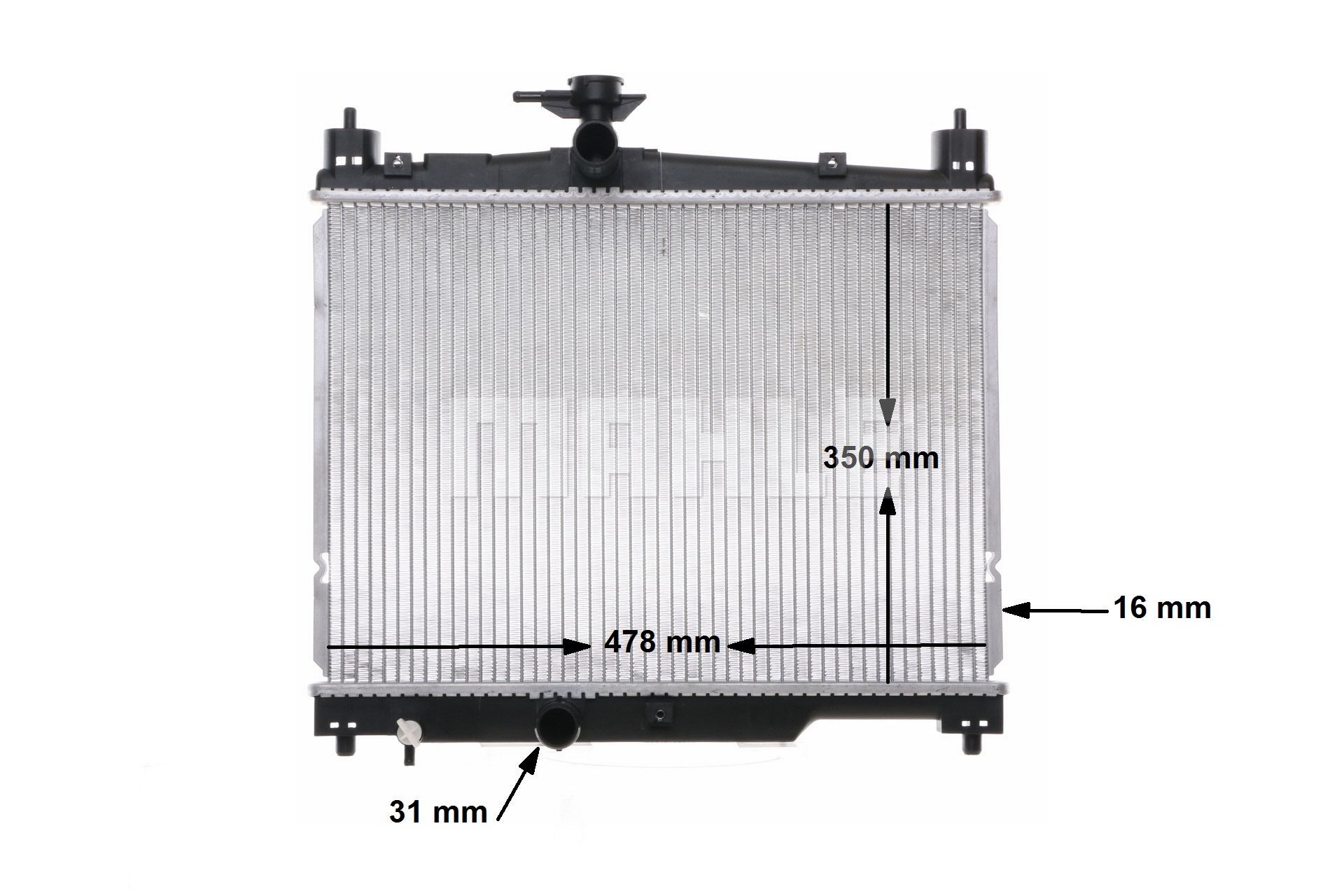 Cumpărați online Radiator, racire motor CR 539 000S original/ă și la un preț mic, compatibil/ă cu nr. OEM 1640023080