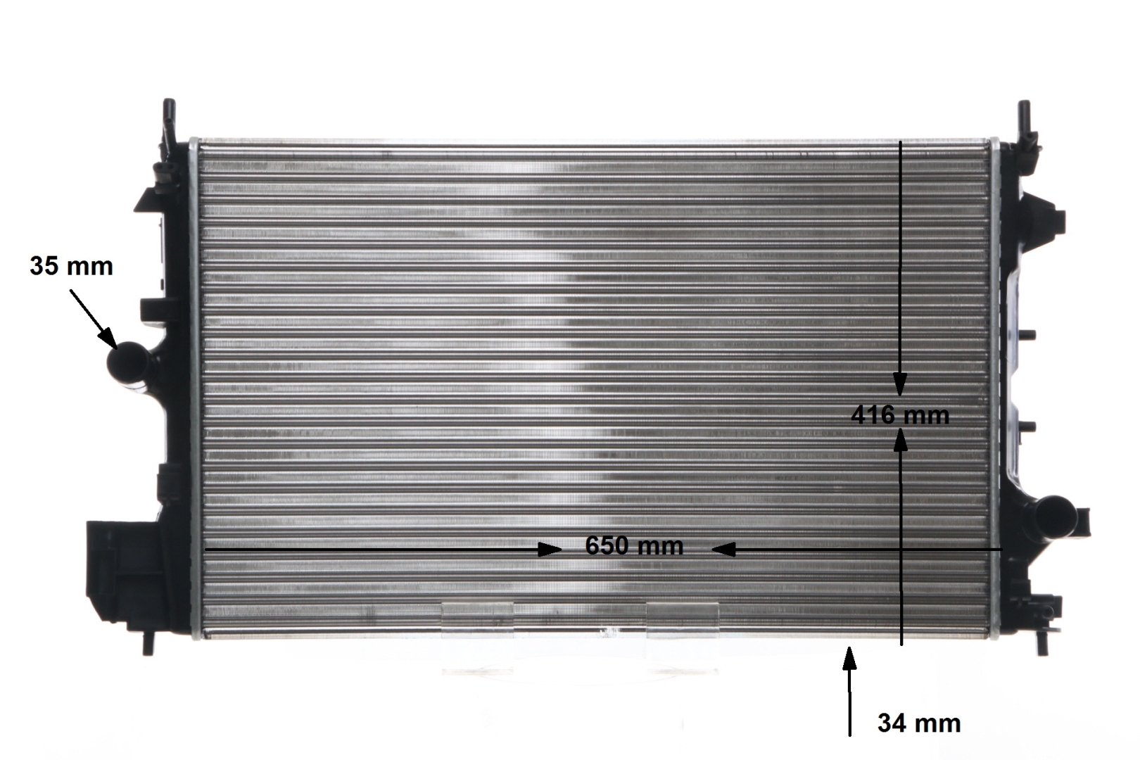 Įsigykite nebrangią originalią Radiatorius, variklio aušinimas CR 835 001S. sulyginama su 24418345 OEM numeriais internetu