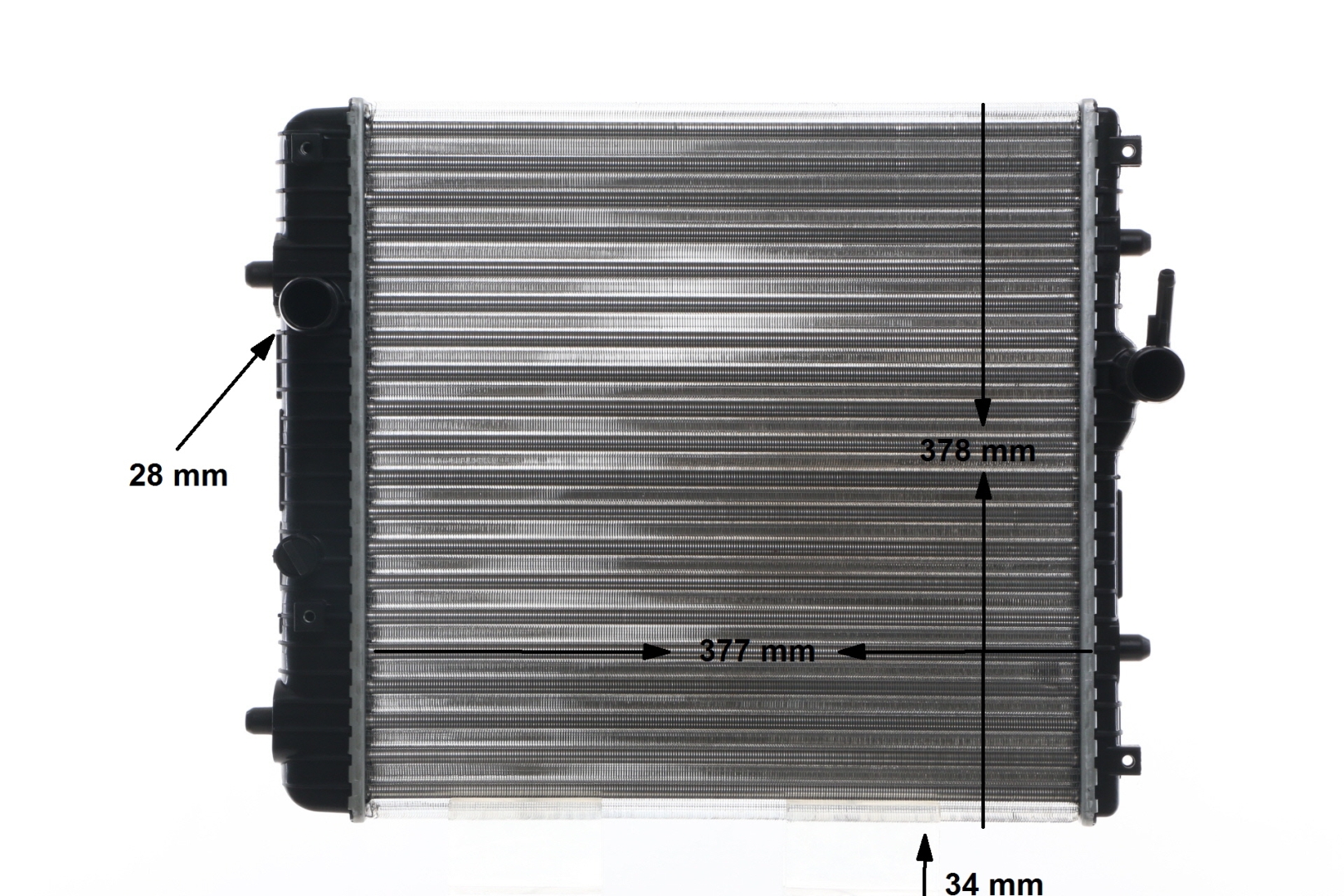 Cumpărați online Radiator, racire motor CR 837 001S original/ă și la un preț mic, compatibil/ă cu nr. OEM 09210556