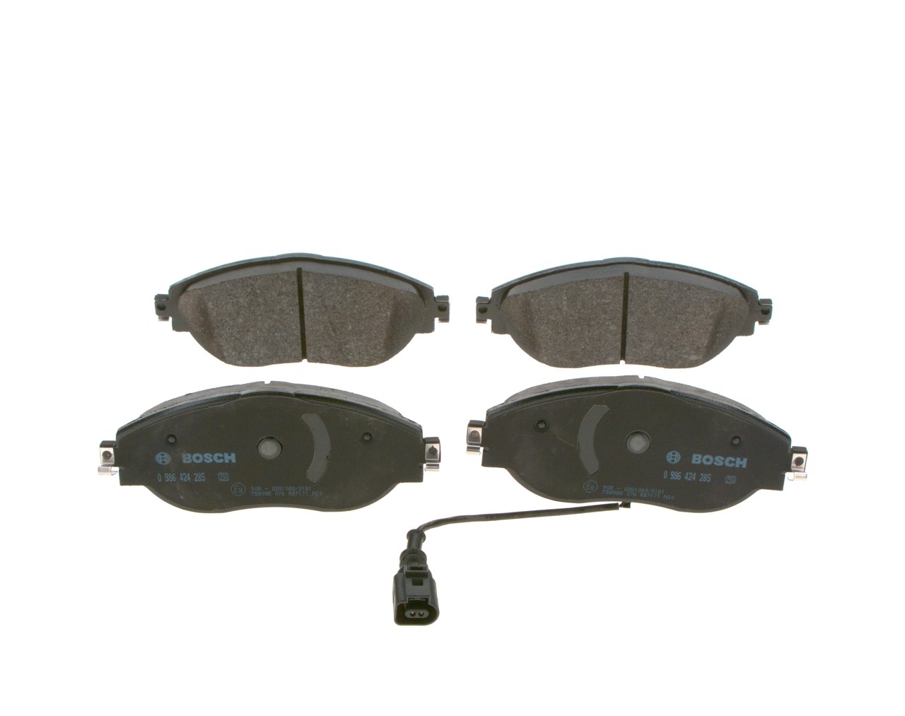 Acquista online Kit pastiglie freni 0 986 424 285 originale a buon mercato, comparabile con i numeri OEM 7N0698151B