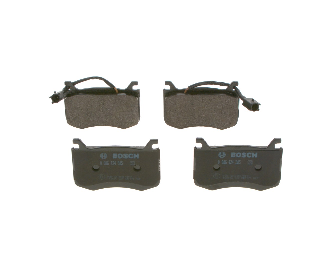 Köp billiga original Bromsbelägg 0 986 424 385 jämförbara med 77368402 OEM nummer på nätet