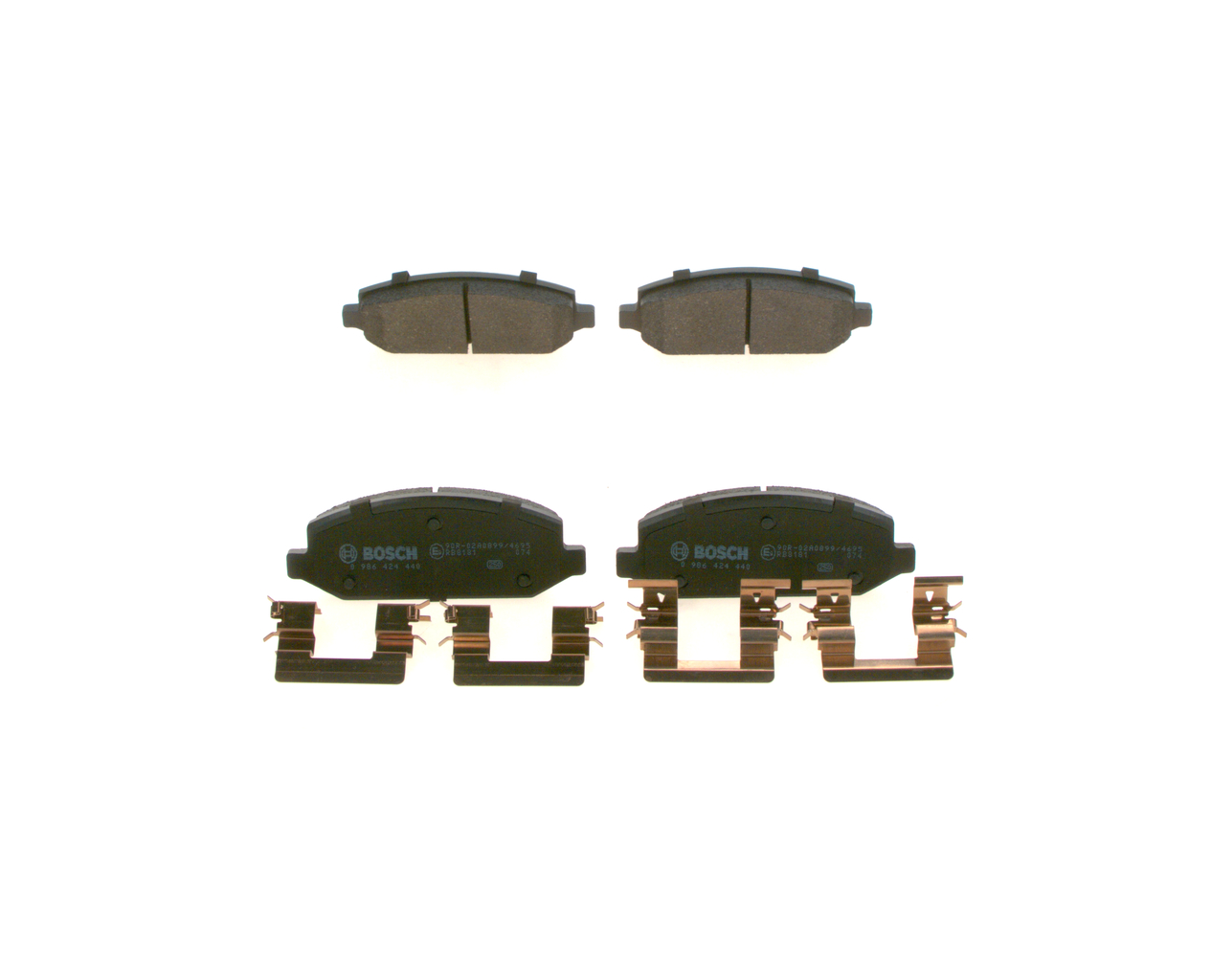 Köp billiga original Bromsbelägg 0 986 424 440 jämförbara med 1617535480 OEM nummer på nätet