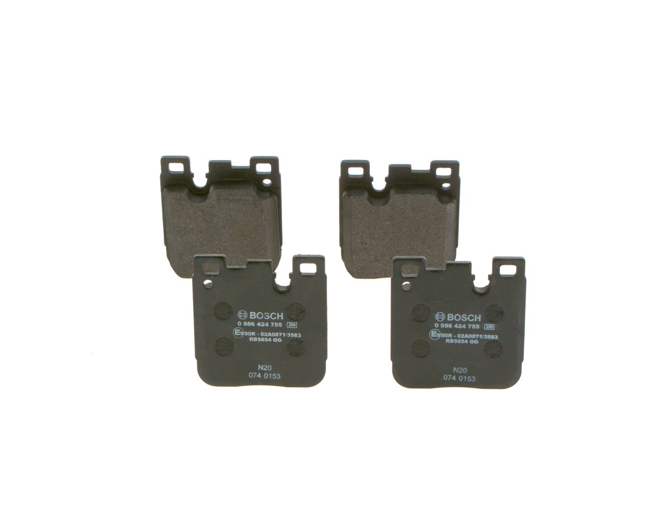 Köp billiga original Bromsbelägg 0 986 424 755 jämförbara med 34212284766 OEM nummer på nätet