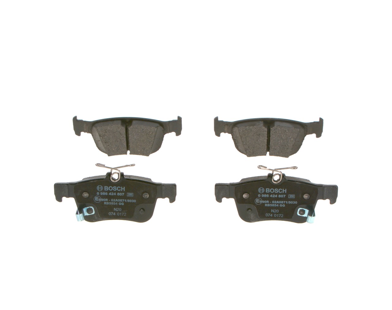 OEM Set plăcuțe de frână HONDA Civic XI Hatchback (FL) 2021 43022T60A01, 43022TBAA02, 43022TGHA01 BOSCH