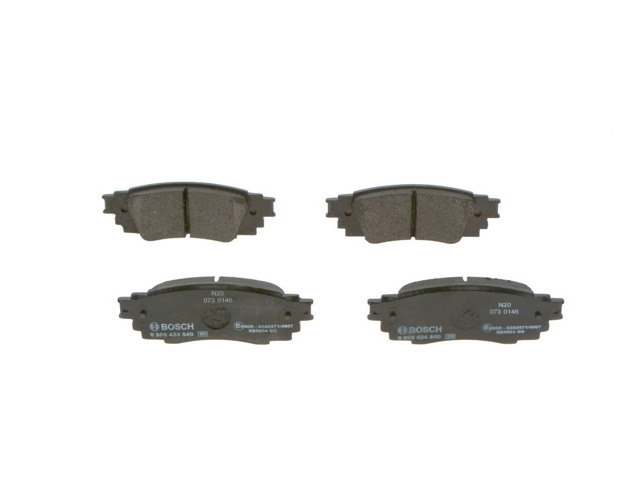 BOSCH LEXUS LBX OE Fékbetét készlet, tárcsafék 0446610010, 0446610011, DOT4 - kedvezményes áron