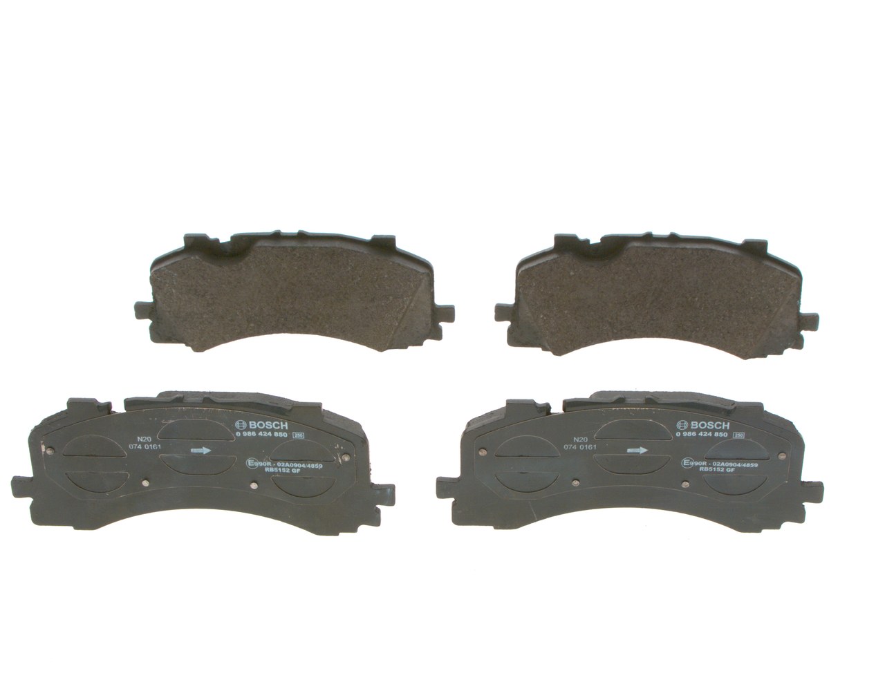 Cumpărați online Plăcuțe de frână 0 986 424 850 original/ă și la un preț mic, compatibil/ă cu nr. OEM 4M0698151K