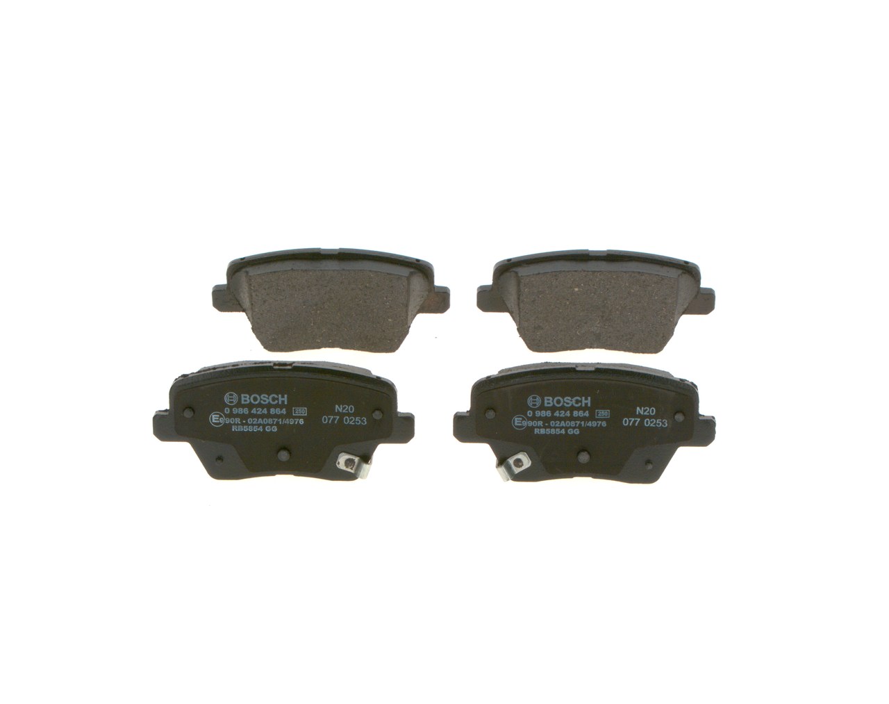 Köp billiga original Bromsbelägg 0 986 424 864 jämförbara med 58302G4A30 OEM nummer på nätet
