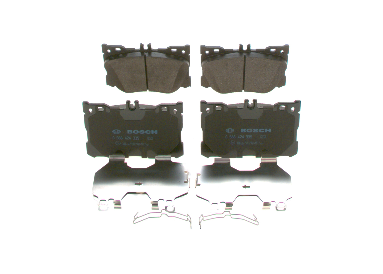 Köp billiga original Bromsbelägg 0 986 424 335 jämförbara med A0004208403 OEM nummer på nätet