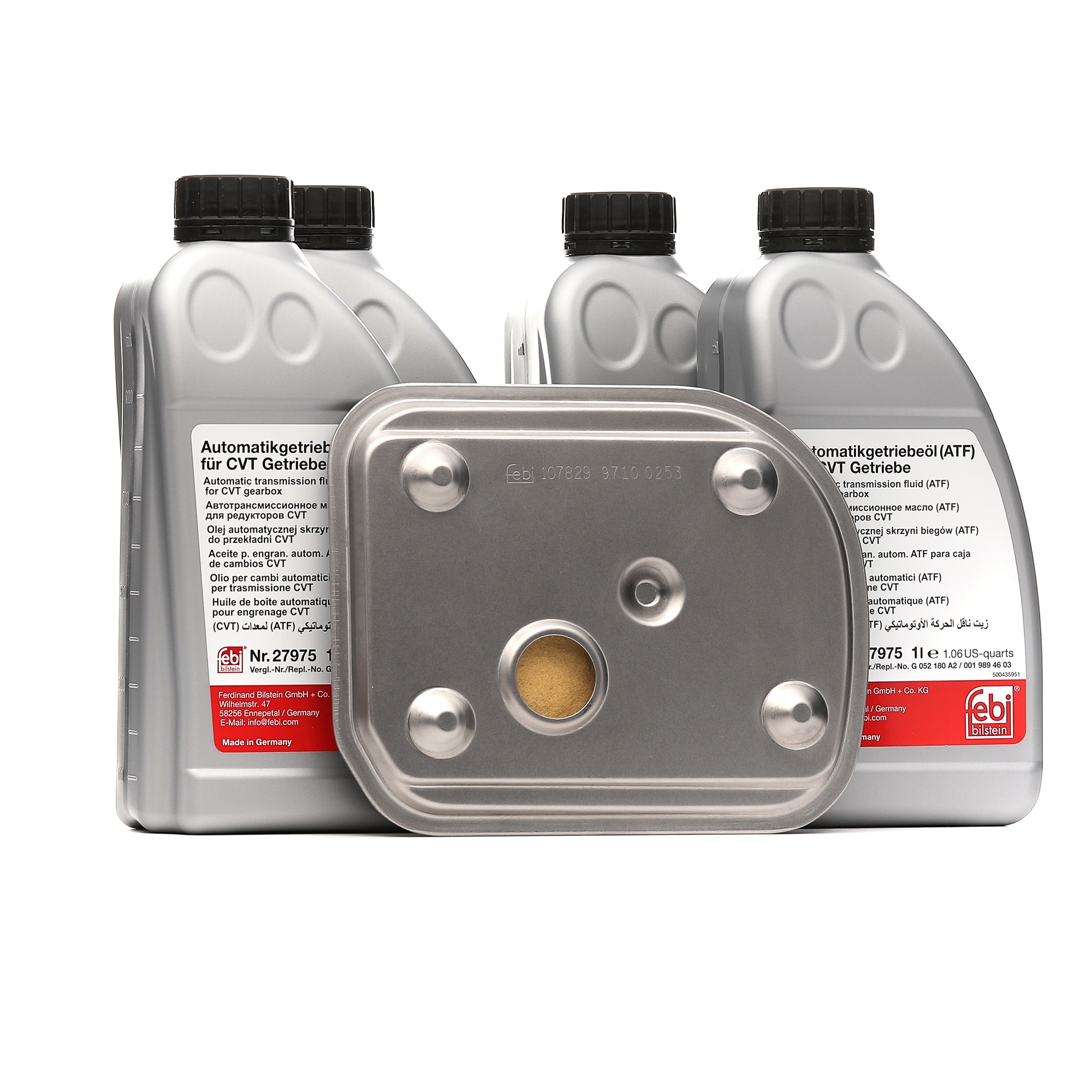 Įsigykite FEBI BILSTEIN Automatinės pavarų dėžės alyvos keitimo komplektas Prekės Nr.: 171767 už žemiausią 85,81 € kainą