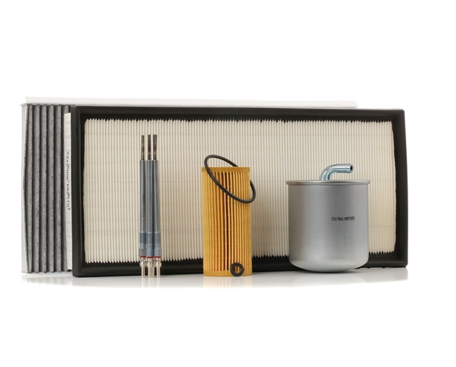 OE Filtr-sada MERCEDES-BENZ Třída B 2012 0011595001, 0011597101, 05137365AA z RIDEX