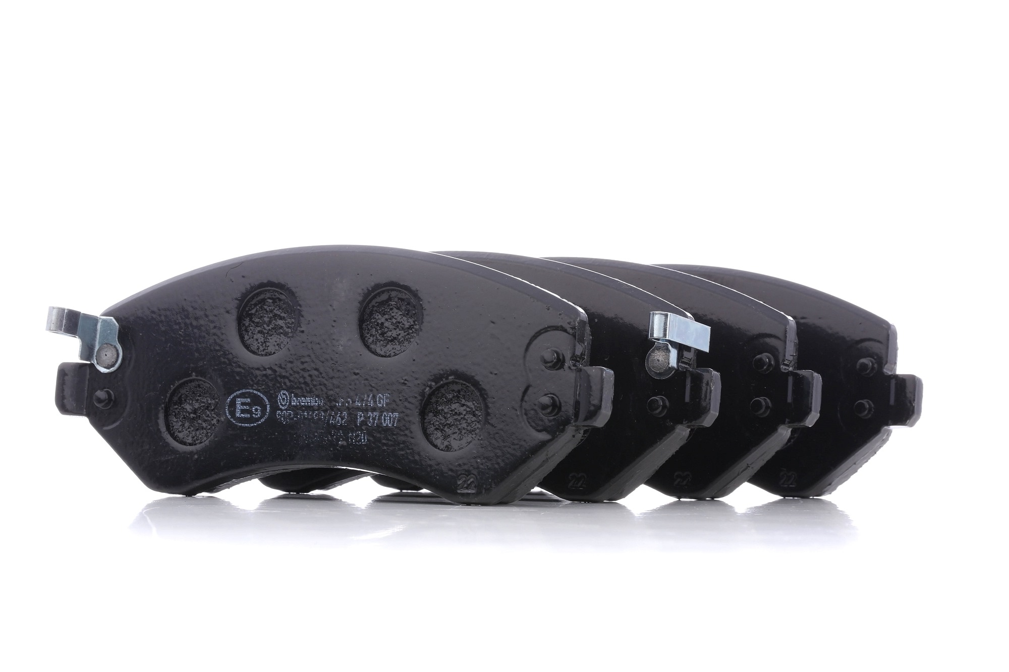 Įsigykite BREMBO Stabdžių kaladėlės Prekės Nr.: P 37 007 už žemiausią 39,55 € kainą