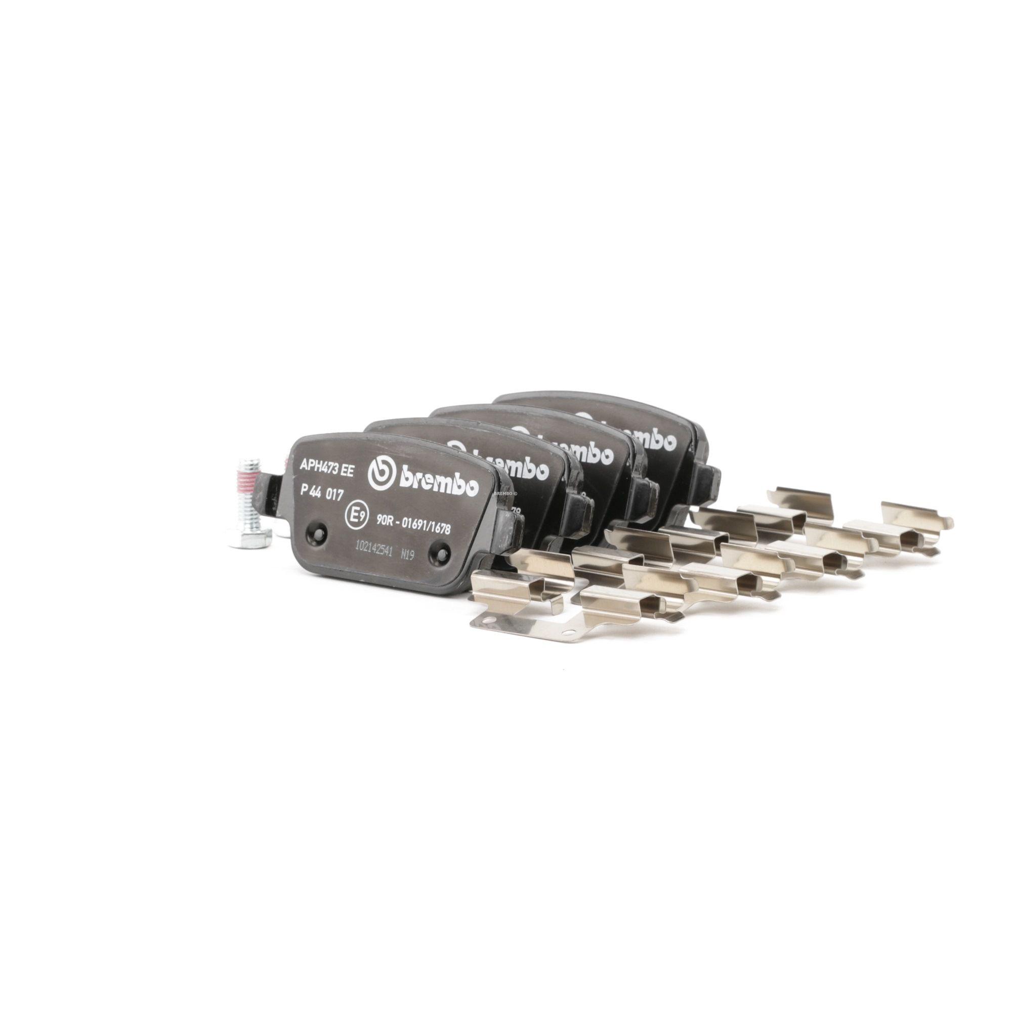 Įsigykite BREMBO Stabdžių kaladėlės Prekės Nr.: P 44 017 už žemiausią 25,19 € kainą