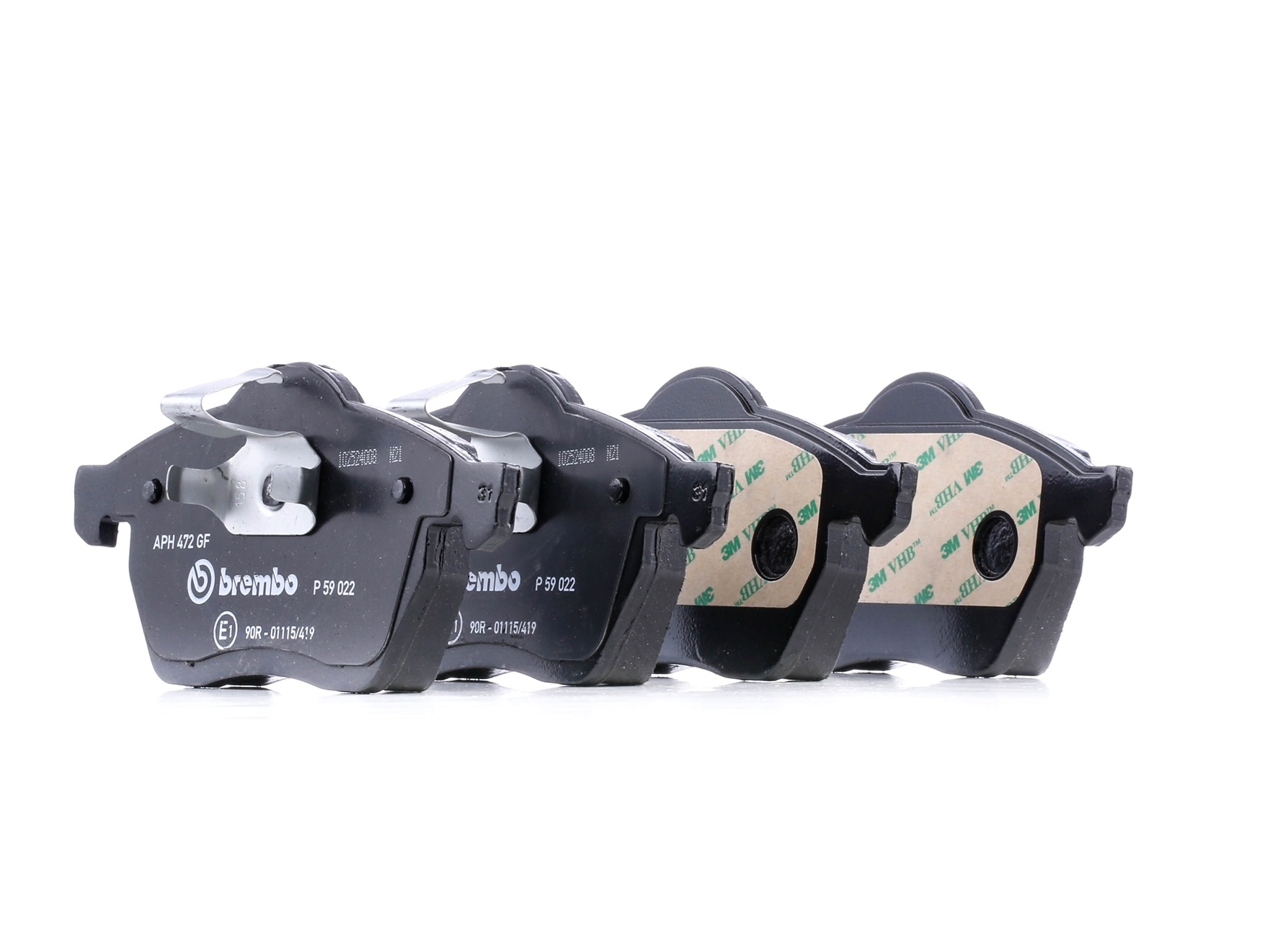 Įsigykite BREMBO Stabdžių kaladėlės Prekės Nr.: P 59 022 už žemiausią 34,61 € kainą