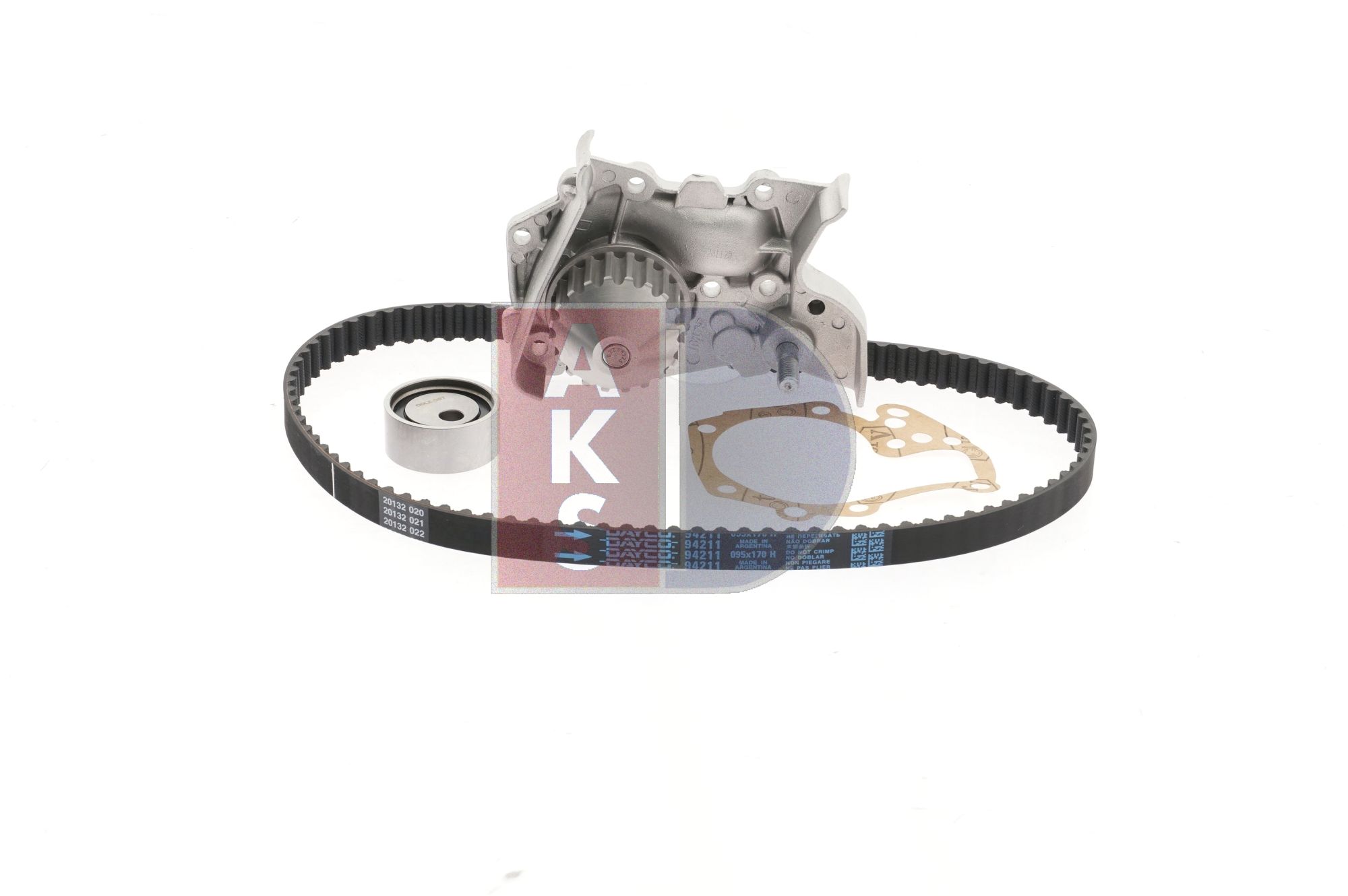 AKS DASIS 570268N kit de pompe à eau et courroie de distribution RENAULT Clio II 3/5 portes BB, CB 1.4 (B/CB0C, B/CB0S) 75 CH Essence