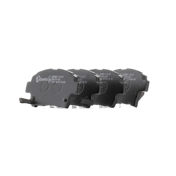 Köp billiga original Bromsbelägg P 83 097 jämförbara med 0446574020 OEM nummer på nätet