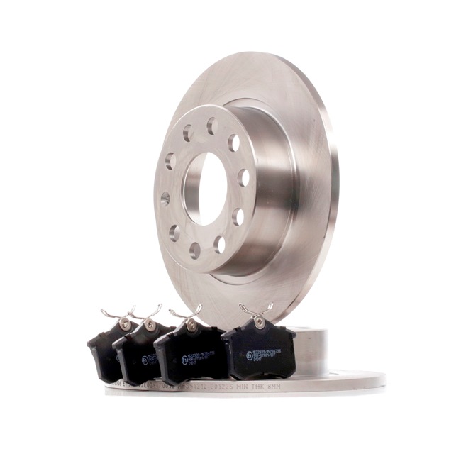 OEM Set frana, frana disc SKODA 1.6 FSI 115 CP benzina 1J0698451 de la RIDEX online la un preț incredibil