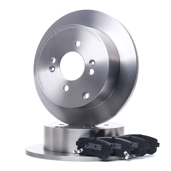 Compre Kit de discos de freno y pastillas 3405B0983 original asequible comparable con números OEM online 583023SA20