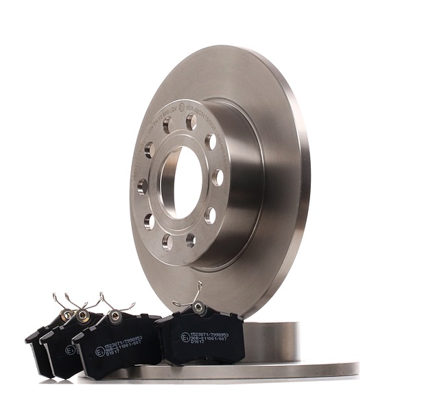 OEM Set frana, frana disc SKODA 1.6 FSI 115 CP benzina de la RIDEX online la un preț incredibil