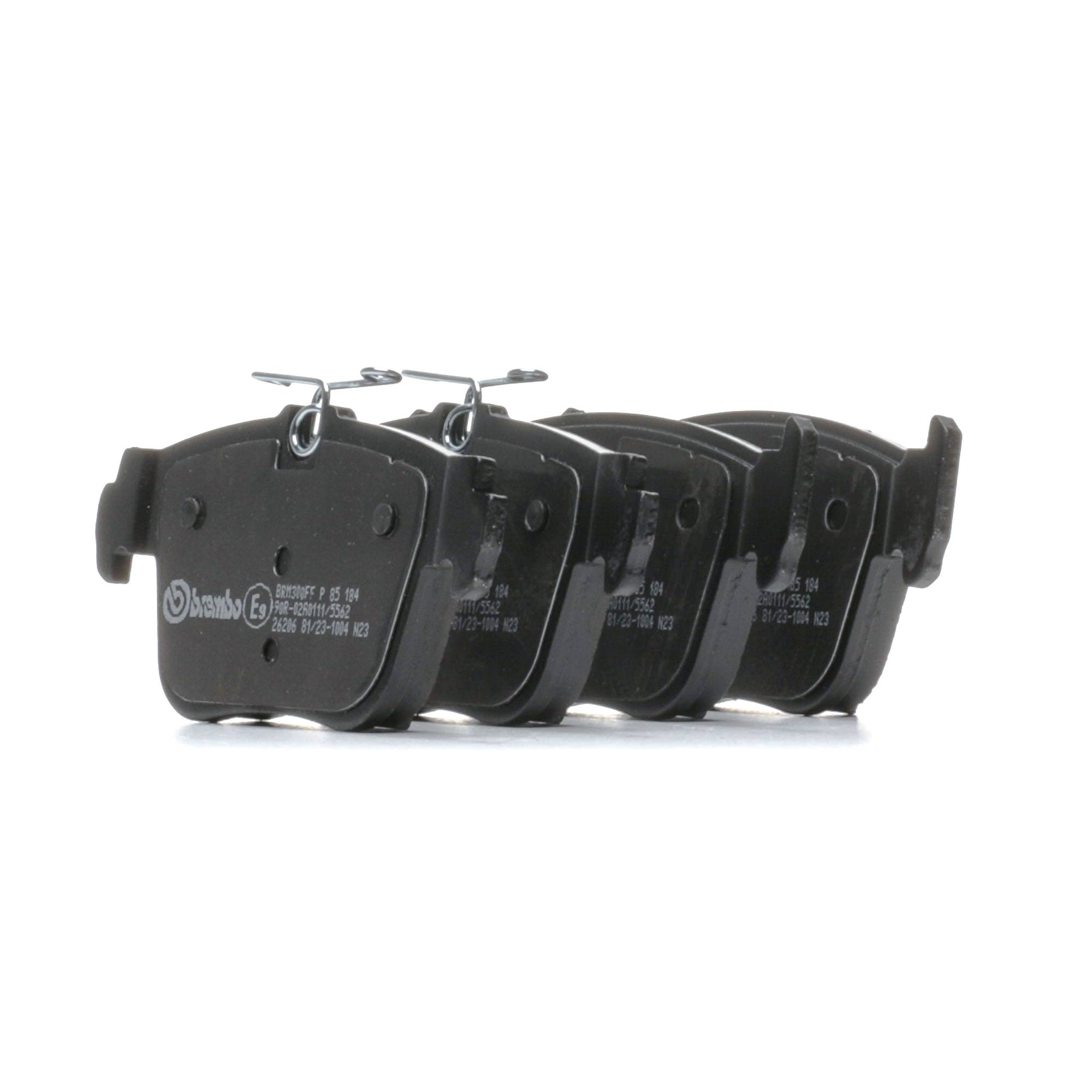 Įsigykite BREMBO Stabdžių kaladėlės Prekės Nr.: P 85 184 už žemiausią 53,75 € kainą