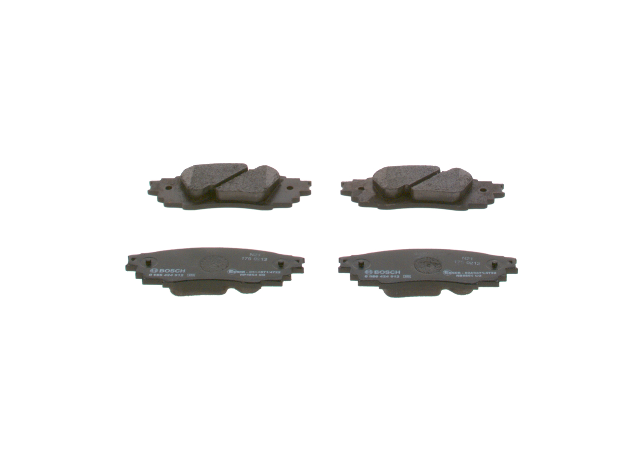 Acquista online Kit pastiglie freni 0 986 424 912 originale a buon mercato, comparabile con i numeri OEM 0446633230
