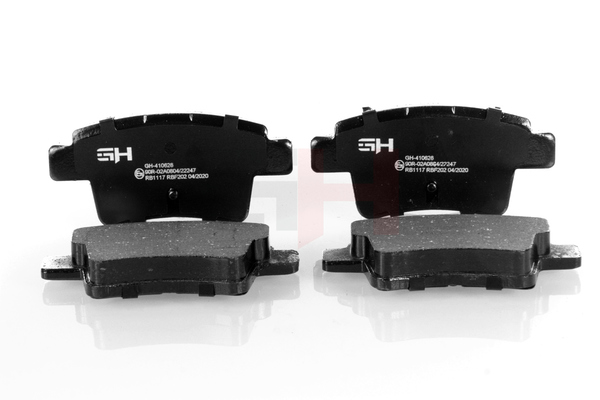 Įsigykite nebrangią originalią Stabdžių kaladėlės GH-410628. sulyginama su E172270 OEM numeriais internetu
