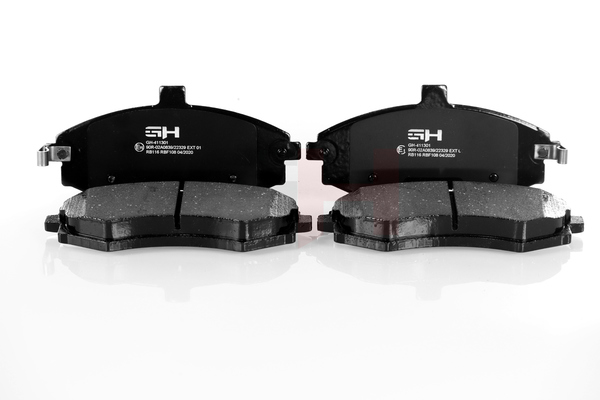Įsigykite nebrangią originalią Stabdžių kaladėlės GH-411301. sulyginama su 581012DA70 OEM numeriais internetu
