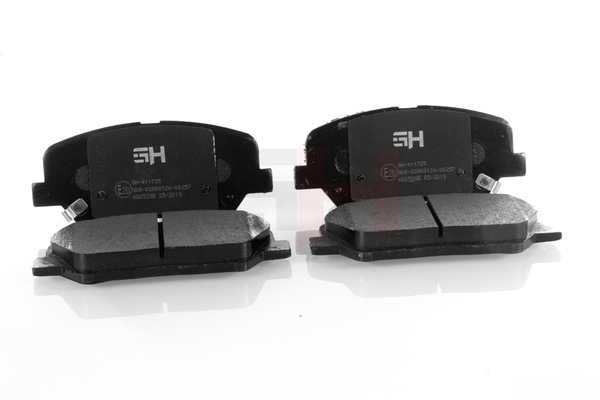 Įsigykite nebrangią originalią Stabdžių kaladėlės GH-411725. sulyginama su 58101A6A01 OEM numeriais internetu