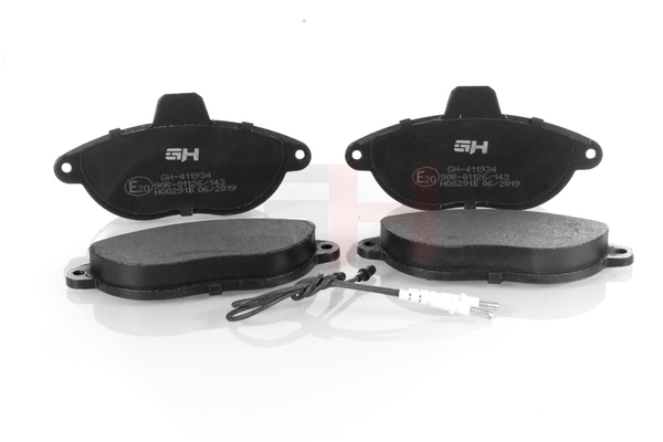 Įsigykite GH Stabdžių kaladėlės Prekės Nr.: GH-411934 už žemiausią 23,13 € kainą