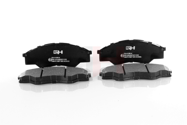 Įsigykite nebrangią originalią Stabdžių kaladėlės GH-413914. sulyginama su 044650K310 OEM numeriais internetu