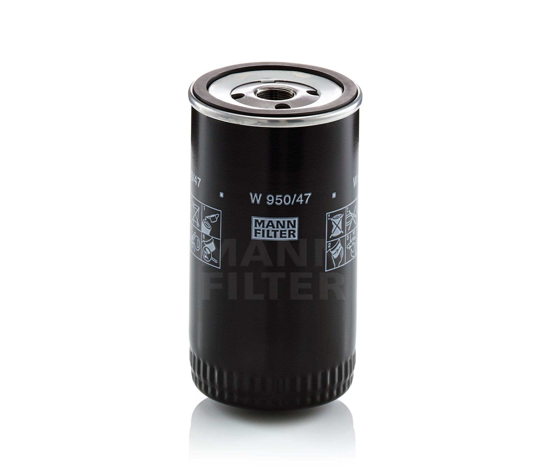 Įsigykite MANN-FILTER Alyvos filtras Prekės Nr.: W 950/47 už žemiausią 18,20 € kainą