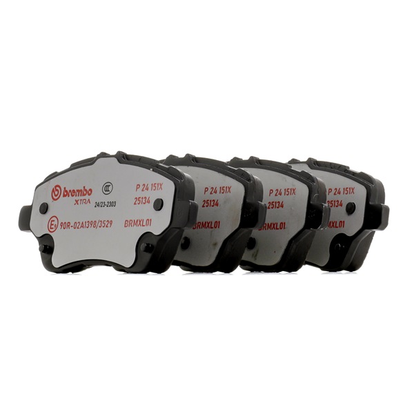 Cumpărați online Plăcuțe de frână P 24 151X original/ă și la un preț mic, compatibil/ă cu nr. OEM ME8V5J2K021AB