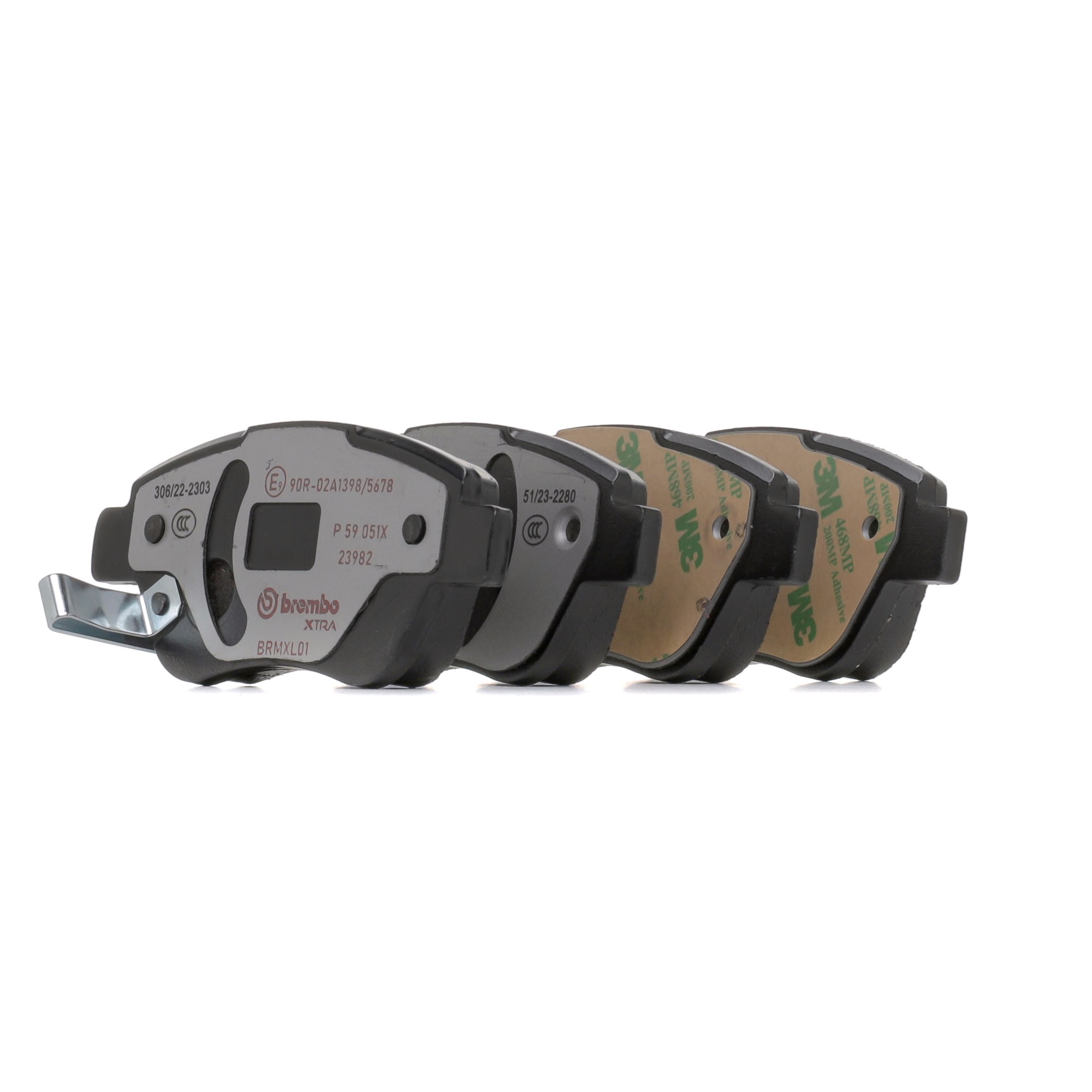 Įsigykite BREMBO Stabdžių kaladėlės Prekės Nr.: P 59 051X už žemiausią 64,97 € kainą