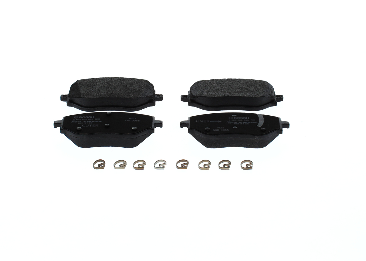 OEM Piduriklotsid MITSUBISHI 1.0 MPi (VBXG0) 91 HP Bensiin 410608885R BOSCH internetist äärmiselt madalate hindadega