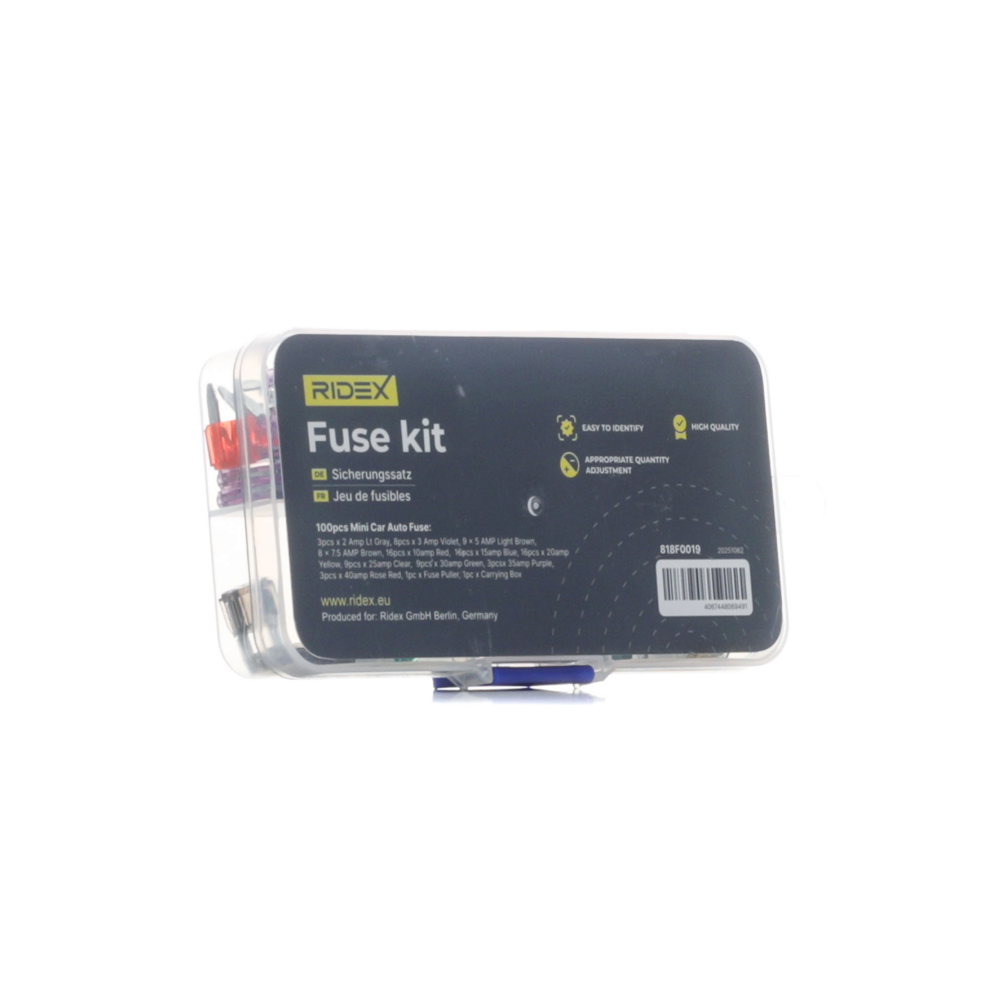 Kupte si RIDEX Pojistka Číslo produktu: 818F0019 za nízkou cenu 179,92 Kč